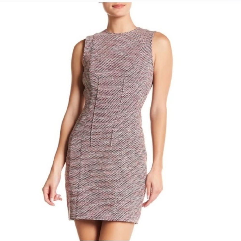 Theory Multicolor Tweed Hourglass Bodycon Dress size 0